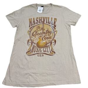 Nashville music City Graphic Tee IN MY COUNTRY ERA Sz L NWT MSRP 19.99